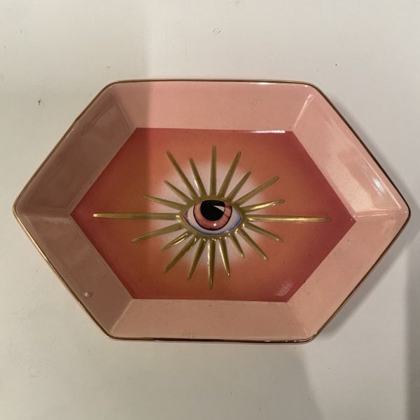 Evil Eye Ceramic Tray